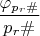 $\dfrac {\varphi_{p_{r}\#}}{p_{r}\#}$