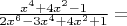 $\frac{x^{4} + 4x^{2}-1}{2x^{6}-3x^{4}+4x^{2}+1} = $