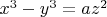 $x^3-y^3=az^2$