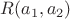 $R(a_1,a_2)$