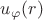 $u_{\varphi}(r)$