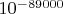 $10^{-89000}$