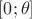 $[0;\theta ]$