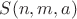 $S(n, m, a)$