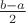 $\frac{b-a}2$