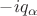 $-iq_\alpha$