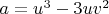 $a=u^3-3uv^2$