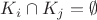 $K_i \cap K_j = \emptyset$