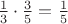 $\frac13\cdot\frac35=\frac15$