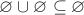$\varnothing \cup \varnothing \subseteq \varnothing$