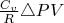 $\frac{C_v}{R} \triangle PV$