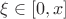 $\xi \in [0, x]$