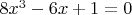 $8x^3-6x+1 = 0$