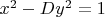 $x^2-Dy^2=1$