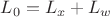 $ L_0 = L_x + L_w$