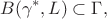 $$B(\gamma^{\ast}, L) \subset \Gamma, $$ $$B(\gamma^{\ast}, L) \subset \Gamma, $$