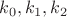 $k_0,k_1,k_2$