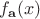$f_{\mathbf a}(x)$