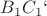 $ B_1&acute;C_1` $