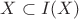 $X\subset I(X)$