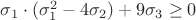 $\sigma_1\cdot(\sigma_1^2 - 4\sigma_2) + 9\sigma_3 \geq 0$