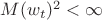 $M(w_t)^2<\infty$ $M(w_t)^2<\infty$
