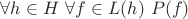 $\forall h\in H\ \forall f\in L(h)\ P(f)$