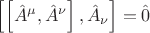 $\left[ {\left[ {\hat A^\mu  ,\hat A^\nu  } \right],\hat A_\nu  } \right] = \hat 0$