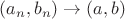 $(a_n,b_n) \to (a,b)$