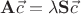 $\mathbf{A} \vec{c} = \lambda \mathbf{S} \vec{c}$