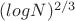 $(log N)^{2/3}$