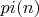 $pi(n)$