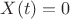 $X(t)=0$ $X(t)=0$