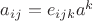 $a_{ij}=e_{ijk}a^k$ $a_{ij}=e_{ijk}a^k$