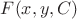 $F(x,y, C)$