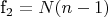 f_2=N(n-1)