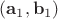 $(\mathbf a_1, \mathbf b_1)$