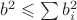 $b^2\leqslant\sum{b_i^2}$
