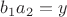 $b_1a_2=y$