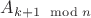 $A_{k + 1 \mod n}$