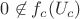 $0 \not\in f_c(U_c)$