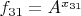 $f_{31}=A^{x_{31}}$