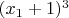 $(x_1+1)^3$