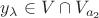$y_{\lambda} \in V \cap V_{a_2} $