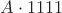 $A\cdot1111$