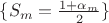 $\{S_m=\frac{1+\alpha_m}{2}\}$