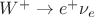 $W^+\to e^+\nu_e$