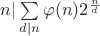 $n|\sum\limits_{d|n}\varphi (n)2^{\frac{n}{d}}$ $n|\sum\limits_{d|n}\varphi (n)2^{\frac{n}{d}}$