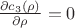 $\frac{\partial c_3(\rho)}{\partial \rho}=0$