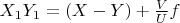 $X_1   Y_1 = (X-Y) + \frac{V}{U}    f$